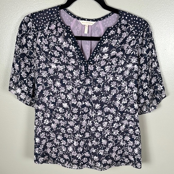 Rebecca Taylor Floral Print Women's Top - Picture 1 of 6